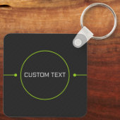 QRコーカスタムドキーチェーン キーホルダー (裏面)