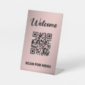 QRコーカスタムドゴールデン 台座サイン (正面)