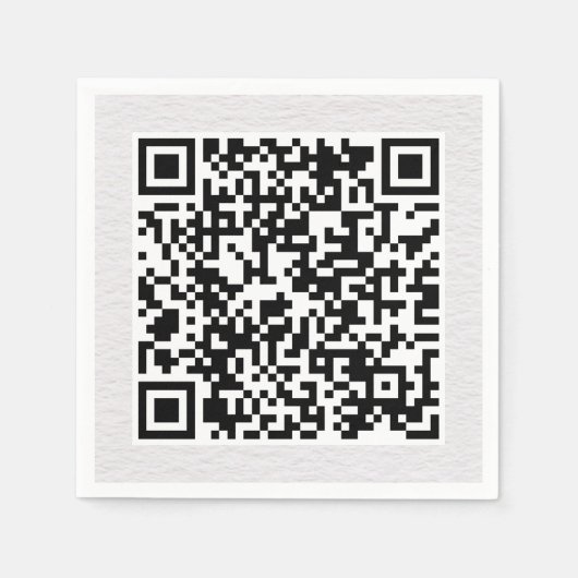 QRコーカスタムドサイトリンクカクテル スタンダードカクテルナプキン (正面)