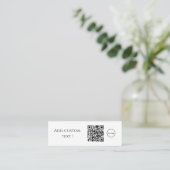 qrコーカスタムドシンプルブックマーク事業 スキニー名刺 (スタンド正面)