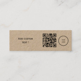 qrコーカスタムドシンプルブックマーク業務ミニ スキニー名刺