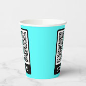 QRコーカスタムドスキャンパーソナライズされた紙カップ 紙コップ (左)