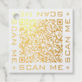 QRコーカスタムドスキャン情報のお気に入りまたはギフトラベル フェイバータグ (正面)