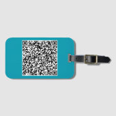 QRコーカスタムドスキャン情報カラーモダンラゲッジタグ ラゲッジタグ (正面横)