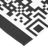 QRコーカスタムドスキャン情報テーブルクロス – 色の選択 テーブルクロス (アングル)