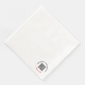 QRコーカスタムドスキャン情報文字とカラーナプキン (コーナー)