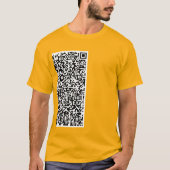 QRコーカスタムドスキャン情報Tシャツ選択色 Tシャツ (正面)