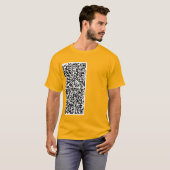 QRコーカスタムドスキャン情報Tシャツ選択色 Tシャツ (正面フル)