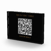 QRコーカスタムドデザイン付き横型フォトブロック フォトブロック (右)