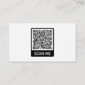 QRコーカスタムドビジネスカード自分のデザイン 名刺 (裏面)