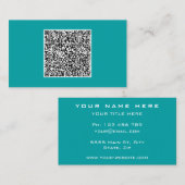 QRコーカスタムドビジネスカード自分のデザイン 名刺 (正面/裏面)