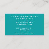 QRコーカスタムドビジネスカード自分のデザイン 名刺 (裏面)