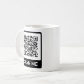QRコーカスタムドビジネス コーヒーマグカップ (正面左)