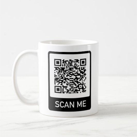 QRコーカスタムドビジネス コーヒーマグカップ (左)