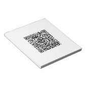 QRコーカスタムドビジネス ノートパッド (アングル)