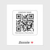 QRコーカスタムドビニールシール シール (シート)