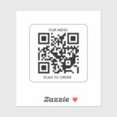 QRコーカスタムドビニールシール シール (シート)