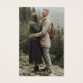 QRコーカスタムドフォトウェディングRSVPカード (裏面)