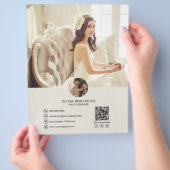 QRコーカスタムドフォトソーシャルメディア事業 チラシ (手)