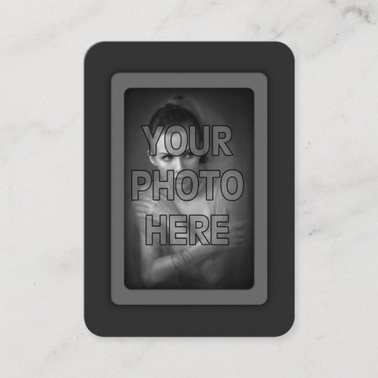 QRコーカスタムドプロファイル写真名刺 名刺 (正面)