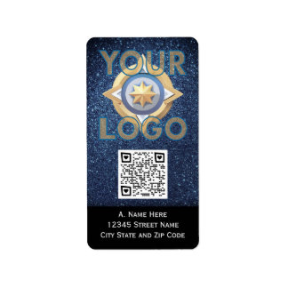 QRコーカスタムドプロフェッショナル付き縦貼りシール ラベル