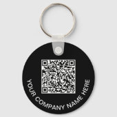 QRコーカスタムドプロモブラック キーホルダー (正面)