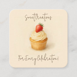 QRコーカスタムドペストリーシェフ名刺 スクエア名刺