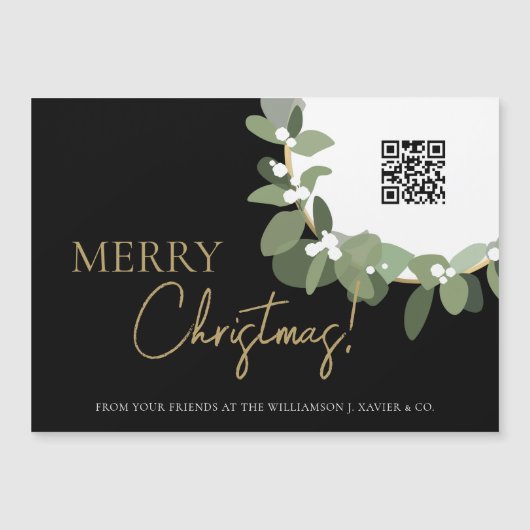 QRコーカスタムドメリークリスマスメッセー企業のジ (正面)