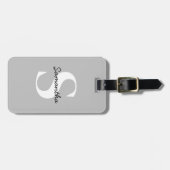 QRコーカスタムドモノグラムパーソナライズされた旅行 ラゲッジタグ (正面横)