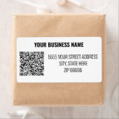 QRコーカスタムドラベルの会社名アドレス ラベル (インサイチュ)