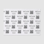 QRコーカスタムドロゴ事業会社包装 薄葉紙 (正面)