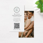 QRコーカスタムドロゴ写真名刺 (デスク)