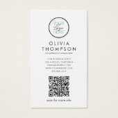 QRコーカスタムドロゴ写真名刺 (正面)