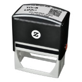 QRコーカスタムドロゴ名アドレス自動手書きスタンプ セルフインキングスタンプ (商品)