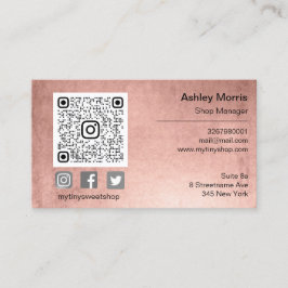 QRコーカスタムドロゴSocial Online Shop Insert 名刺