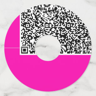 QRコーカスタムドワイングラスラベル – カラーの選択 ワイングラスタグ