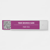 QRコーカスタムド事業名ドアあなたの色に署名 サインプレート (正面)