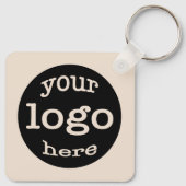 QRコーカスタムド会社ロゴの作成 キーホルダー (裏面)