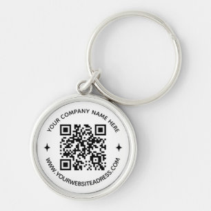 QRコーカスタムド会社文字WebサイトRound Business キーホルダー
