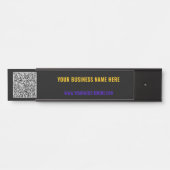 QRコーカスタムド名のドア記号 – 色の選択 サインプレート (正面)