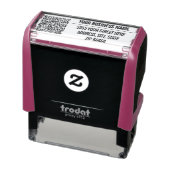 QRコーカスタムド名アドレス自動手書きスタンプ セルフインキングスタンプ (商品)