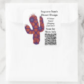 QRコーカスタムド小規模企業のアクションの宣伝への通話 スクエアシール (バッグ)