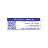 QRコーカスタムド文字情報アドレススタンプテンプレート セルフインキングスタンプ (デザイン)