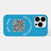 QRコーカスタムド文字特殊メッセージあなたの色 iPhoneケース (裏面横)