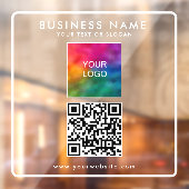 QRコーカスタムド独自のビジネスロゴのアップロード ウィンドウサイン (シート2)