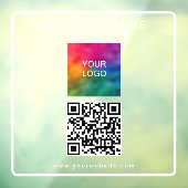 QRコーカスタムド独自のビジネスロゴのアップロード ウィンドウサイン (シート3)