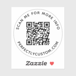 QRコーカスタムド詳細情報を確認する シール