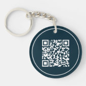 QRコーカスタムド非接触企業の事業 キーホルダー (正面)