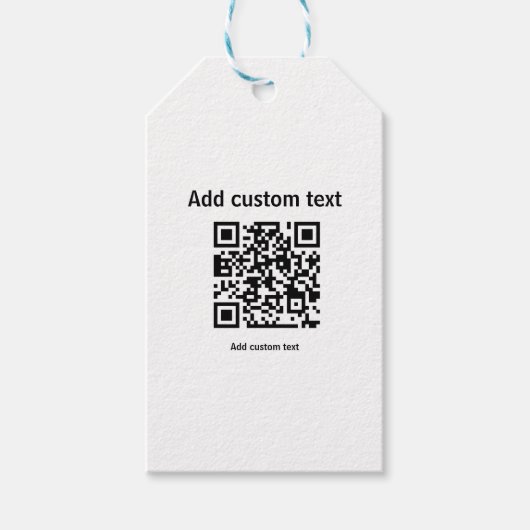 QRコーカスタムドWebサイトパーソナライズされたギフトラベル ギフトタグ (正面)