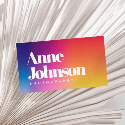 QRコーカラフルド写真家名刺 名刺